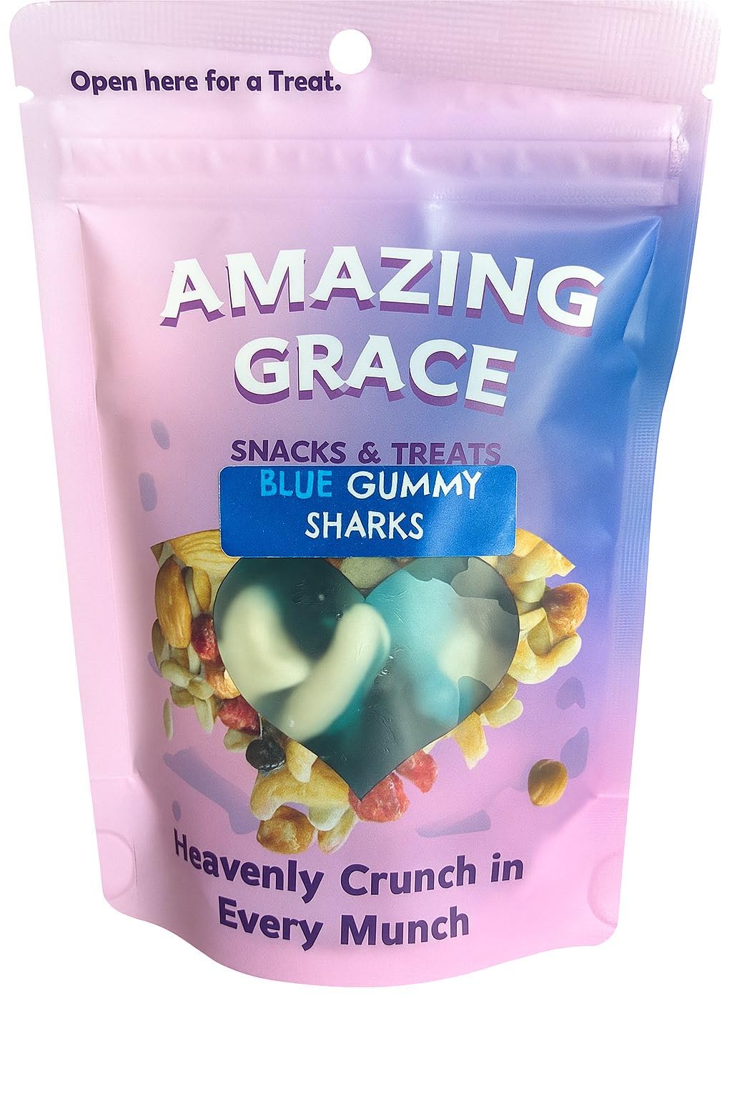 Blue and White Gummy Sharks