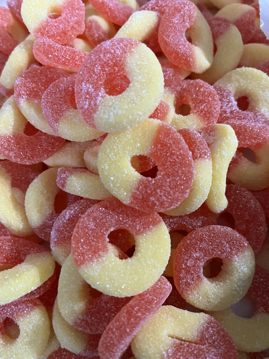 Sour Peach Gummy Rings (6 bags)