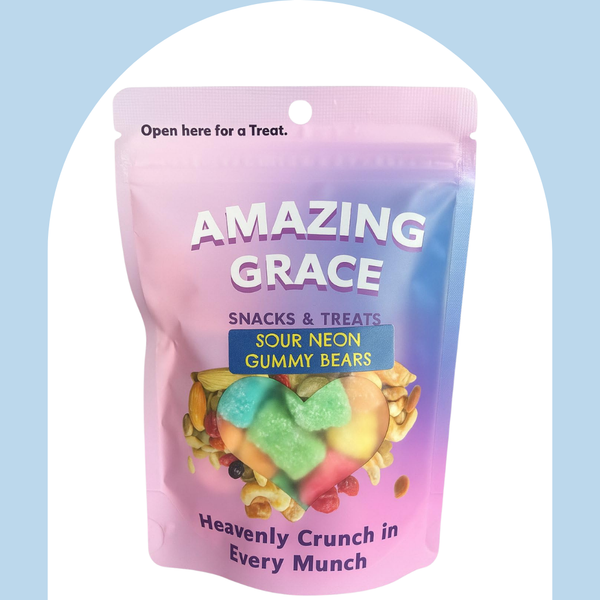Sour Neon Gummy Bears (6 bags)